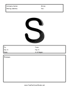 Monogram Fax Cover S