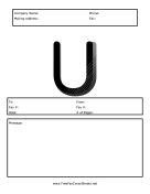 Monogram Fax Cover U