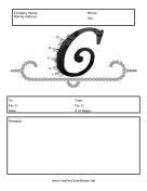 Monogram Script Fax Cover C