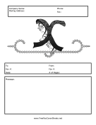 Monogram Script Fax Cover X