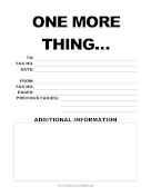 One More Thing