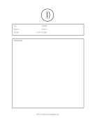 Small Monogram D
