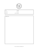 Small Monogram W