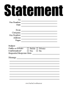 Statement