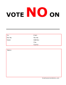 Vote No Color