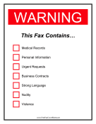 Warning
