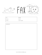Weather Fax fax cover sheet